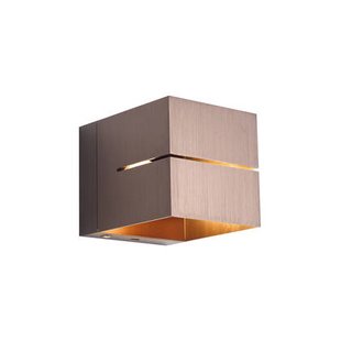 QAZQA Moderne wandlamp donkerbrons incl. LED en touch dimmer