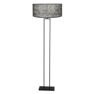 Steinhauer - vloerlamp - Stang - zwart - metaal stof - Ø 50cm - E27 -