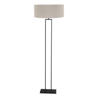 Steinhauer - vloerlamp - Stang - zwart - linnen metaal - Ø 50cm - E27