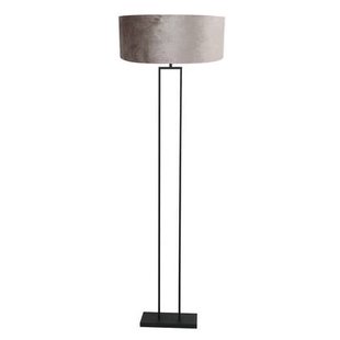 Steinhauer - vloerlamp - Stang - zwart - metaal velours stof - Ø 50cm