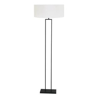 Steinhauer - vloerlamp - Stang - zwart - linnen metaal - Ø 50cm - E27