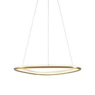 QAZQA Design hanglamp goud 3-staps dimbaar - Organico