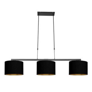 Steinhauer - hanglamp - Stang - zwart - linnen metaal - grote