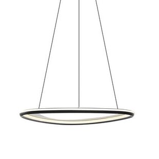 QAZQA Design hanglamp zwart 3-staps dimbaar - Organico