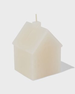 HEMA Vormkaars huisje 6x5.9x8.4cm wit