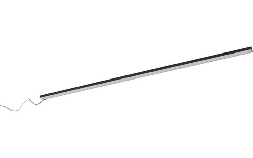 Goossens Kastverlichting Finish, Set 80 cm ledstrip geel licht met afstandbediening, zwart aluminium, , stijlvol landelijk