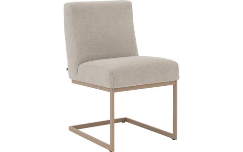 Goossens Excellent Stoel Tommie beige stof leuning, urban industrieel