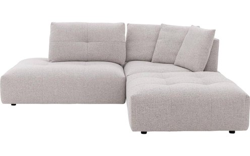 Goossens Excellent Bank Kenz Met Elektrisch Verstelbare Rug lichtgrijs, stof, modern design