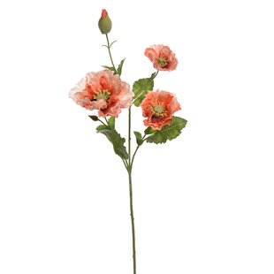 Kunstbloem - Klaproos - Roze - 65 cm