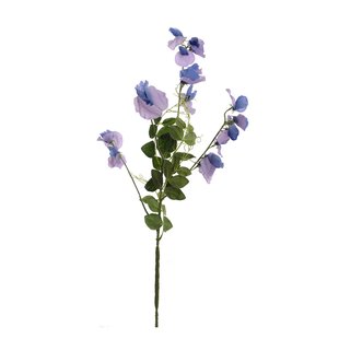 Kunstbloem Sweet Pea - Blauw - 100 cm