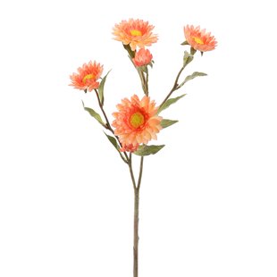 Kunstbloem Strobloem - Perzik - 65 cm