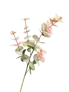 Kunstbloem - Eucalyptus - Groen/Oranje