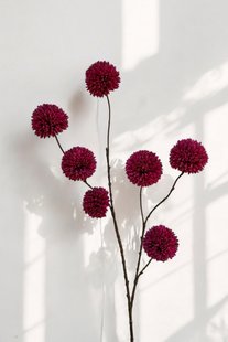 Kunstbloem Pompom - Donker Roze - 98 cm