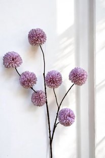 Kunstbloem Pompom - Lila - 98 cm