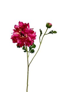 Kunstbloem Ranonkel - Roze - 70 cm