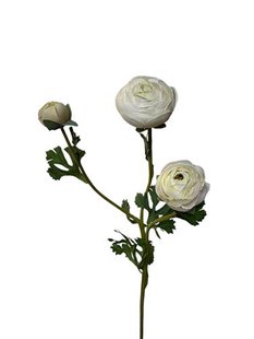 Kunstbloem Ranonkel - Wit - 73 cm