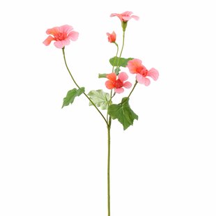 Kunstbloem Nasturtium - Donker Roze  - 68 cm