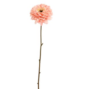 Kunstbloem Zinnia - Perzik - 70 cm
