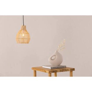 Fjôrd - Plafondlamp Naturel Rotan - 20x20x25cm - Varekil