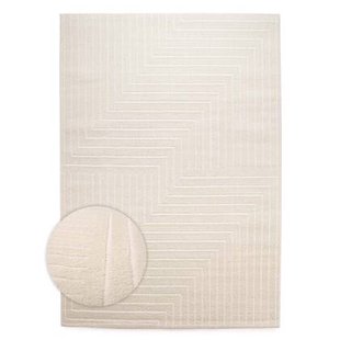Nordic Weavers Scandinavisch vloerkleed - Contour Edge crème - 300x400
