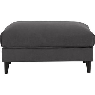 Goossens Hocker Jonas in stof fijn geweven grijs