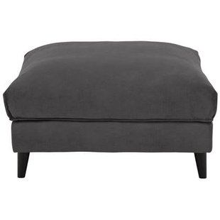 Goossens Hocker Jonas in stof fijn geweven grijs