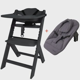 Prénatal houten kinderstoel Evan bundel zwart