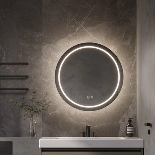 Spiegel Martens & Meijer Frankfurt Rond 60 cm met Directe & Indirecte Verlichting Rondom, Incl. Verwarming & Dimbare Touch