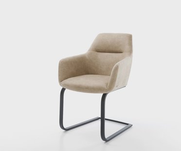 DELIFE Sledemodel Pejo-Flex microvelours beige vintage sledemodel vlak zwart pocketveer kern