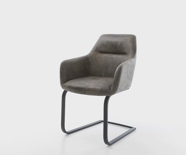 DELIFE Sledemodel Pejo-Flex microvelours grijs antiek sledemodel vlak zwart pocketveer kern