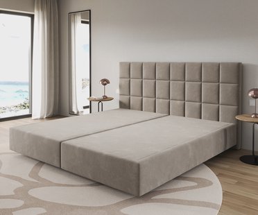DELIFE Boxspringframe Dream-Fijn microvezel beige 200x200 cm