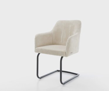 DELIFE Sledemodel Greg-Flex koord beige sledemodel rond zwart pocketveer kern