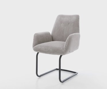 DELIFE Sledemodel Zoa-Flex koord zilver grijs sledemodel rond zwart pocketveer kern