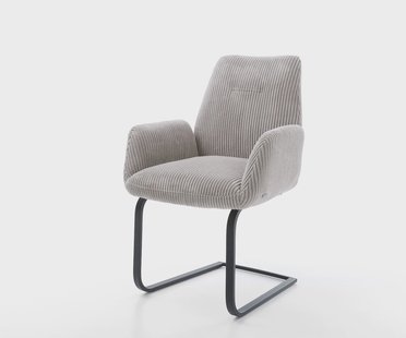 DELIFE Sledemodel Zoa-Flex koord zilver grijs sledemodel vlak zwart pocketveer kern