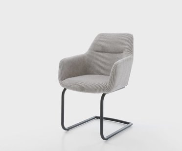 DELIFE Sledemodel Pejo-Flex koord zilver grijs sledemodel rond zwart pocketveer kern