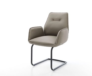 DELIFE Sledemodel Zoa-Flex echt leer mud sledemodel rond zwart pocketveer kern