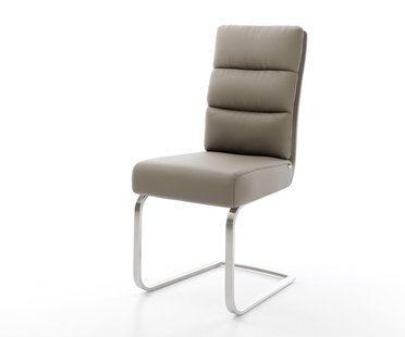 DELIFE Sledemodel Pela-Flex echt leer mud sledemodel vlak roestvrij staal pocketveer kern