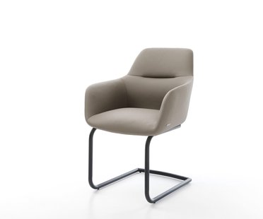 DELIFE Sledemodel Pejo-Flex echt leer mud sledemodel rond zwart pocketveer kern