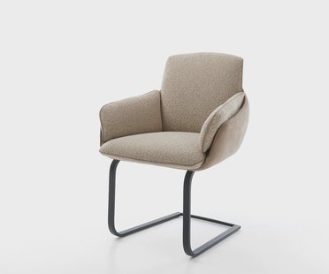 DELIFE Sledemodel Luan-Flex met armleuning materiaalmix mud sledemodel vlak zwart