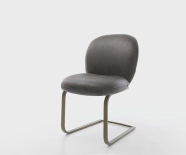 DELIFE Sledemodel Nube-Flex microvelours antraciet vintage sledemodel vlak afwerking met titanium pocketveer kern