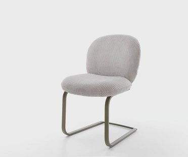 DELIFE Sledemodel Nube-Flex koord zilver grijs sledemodel vlak afwerking met titanium pocketveer kern