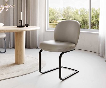 DELIFE Sledemodel Nube-Flex echt leer mud sledemodel vlak zwart pocketveer kern