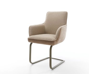 DELIFE Sledemodel Heira-Flex met armleuning materiaalmix mud sledemodel vlak afwerking met titanium pocketveer kern