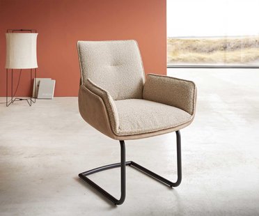 DELIFE Sledemodel Nela-Flex materiaalmix mud sledemodel rond zwart