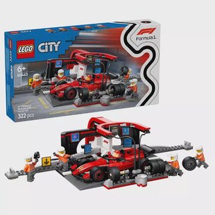 LEGO City - F1 Pit Stop & Pit Crew with Ferrari Car 60443