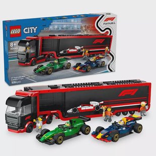 LEGO City - F1 Truck with RB20 & AMR24 F1 Cars 60445