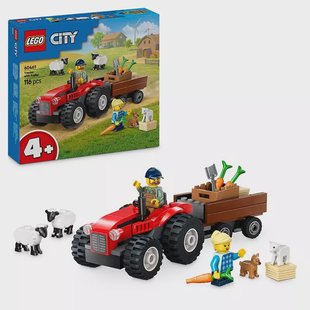 LEGO City - Red Farm Tractor with Trailer &amp; Sheep 60461