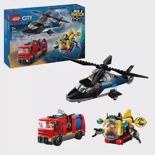LEGO City - Helicopter, Fire Truck & Submarine Remix 60462