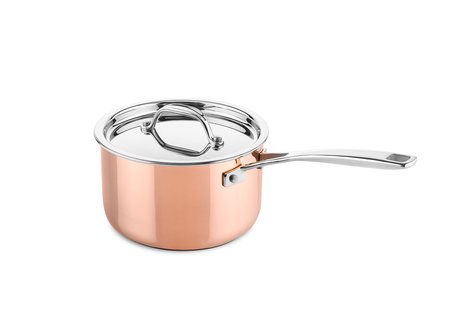 DUCQ Koperen steelpan voor inductie Ø16cm met deksel