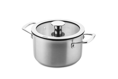 DUCQ Hoge kookpan 3-laags Ø18cm (voor kookplaat afzuiging)